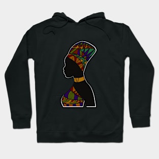 Afro African Pattern, Black Pride Hoodie